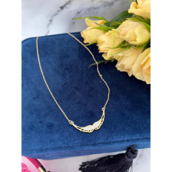 1223 Złoty naszyjnik SKRZYDŁA SKRZYDEŁKA STAL 316L