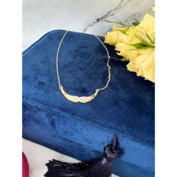 1223 Złoty naszyjnik SKRZYDŁA SKRZYDEŁKA STAL 316L