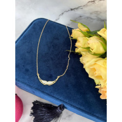 1223 Złoty naszyjnik SKRZYDŁA SKRZYDEŁKA STAL 316L