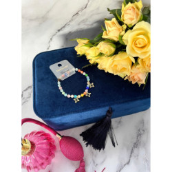 1068 Bransoletka na gumce KONICZYNKA MOON River