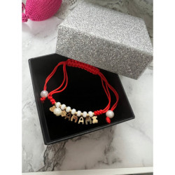 452 Bransoletka na sznurku MAMA DZIEŃ Mamy Prezent