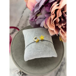 567 Złote kolczyki dla dziecka KWIATKI STAL 316L