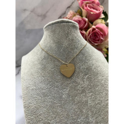 252 Złoty naszyjnik łańcuszek SERCE KOCHAM CIĘ Hit