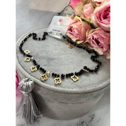 615 Naszyjnik różaniec Moon River KONICZYNKI STAL