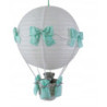 Lampa LATAJĄCY BALON z misiem MIĘTOWA W SERDUSZKA