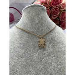 786 Złoty naszyjnik celebrytka PANCERKA WISIOREK