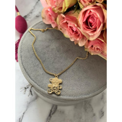 786 Złoty naszyjnik celebrytka PANCERKA WISIOREK