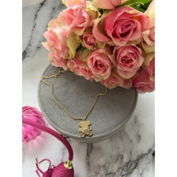 786 Złoty naszyjnik celebrytka PANCERKA WISIOREK