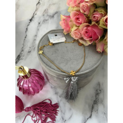 689 Złota celebrytka BLUEBERRY KONICZYNKA STAL 316