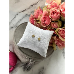 Złote kolczyki wkrętki GWIAZDKI GWIAZDY stal 316L