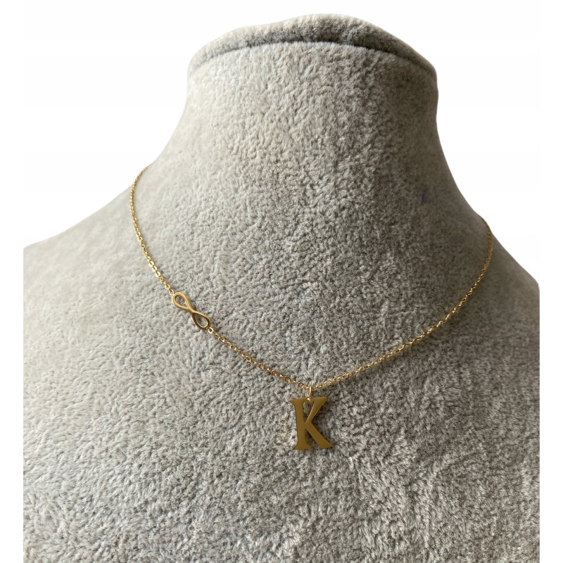 Celebrytka BLUEBERRY Literka K NIESKOŃCZONOŚĆ