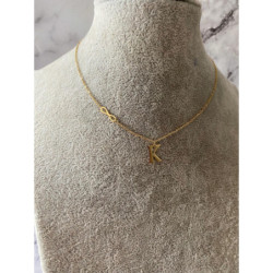 Celebrytka BLUEBERRY Literka K NIESKOŃCZONOŚĆ