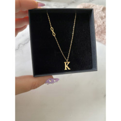 Celebrytka BLUEBERRY Literka K NIESKOŃCZONOŚĆ