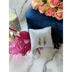 999 Złote kolczyki wiszące SKRZYDŁA STAL 316