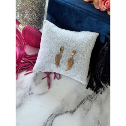 999 Złote kolczyki wiszące SKRZYDŁA STAL 316