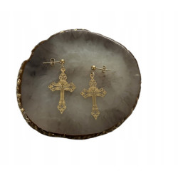 406 Złote kolczyki wiszące...