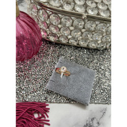 723 Pierścionek Xuping roz 8,9,10 kryształ górski