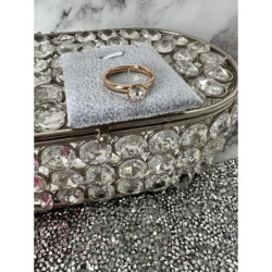 723 Pierścionek Xuping roz 8,9,10 kryształ górski