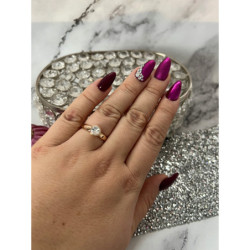 723 Pierścionek Xuping roz 8,9,10 kryształ górski