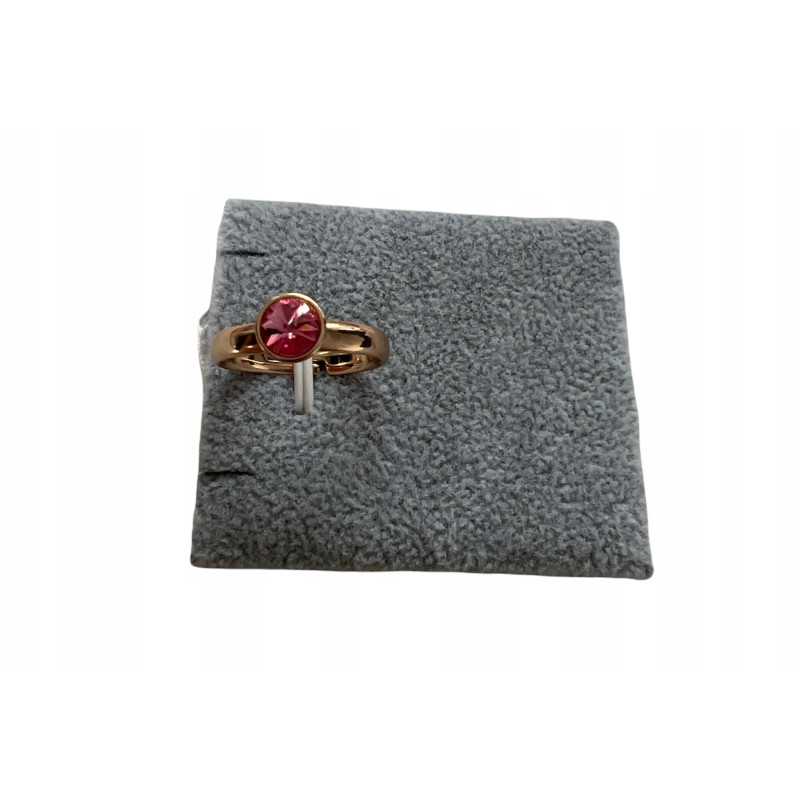 723 Pierścionek Xuping roz 8,9,10 kamień róż HIT