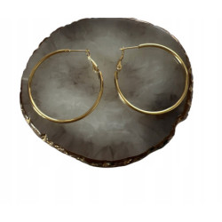 104 Złote kolczyki koła 4cm...