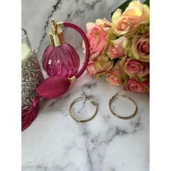 104 Złote kolczyki koła 4cm STAL 316