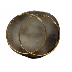 612 Złote kolczyki koła 7cm...