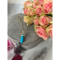 1139 NASZYJNIK WISIOREK KAMIEŃ AMULET TALIZMAN