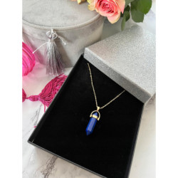 958 NASZYJNIK WISIOREK KAMIEŃ AMULET stal 316L