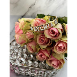 Sztywna bransoletka z imieniem SYLWIA CYRKONIE