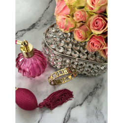 Sztywna bransoletka z imieniem OLIWIA CYRKONIE