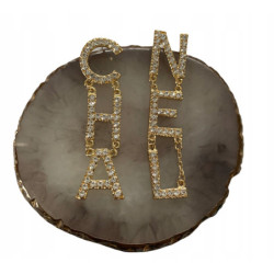 294 Złote wiszące kolczyki...