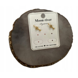 377 Złote kolczyki MOON...