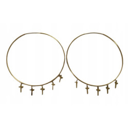 855 Złote kolczyki koła 8cm...