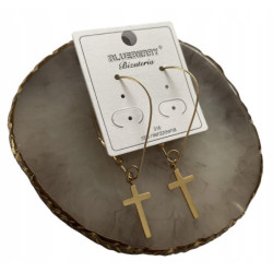 Złote kolczyki BLUEBERRY...