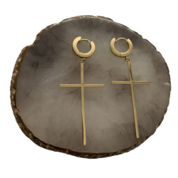 891 Złote kolczyki wiszące...