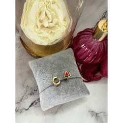 1153 Złote kolczyki dla dziecka ARBUZ STAL 316L