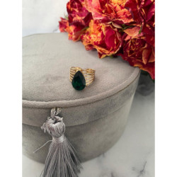 647 Pierścionek obrączka roz 7/17 8/18 kamienie