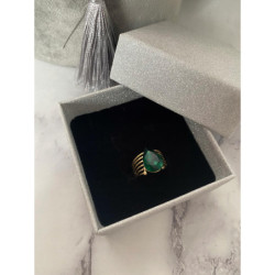 647 Pierścionek obrączka roz 7/17 8/18 kamienie