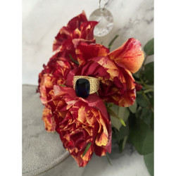 200 Pierścionek obrączka roz 7/17 8/18 kamienie