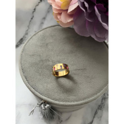 896 Pierścionek obrączka szeroka CYRKONIE r 6/16mm