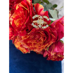 437 Pierścionek obrączka roz 8/18mm cyrkonie