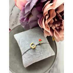 1153 Złote kolczyki dla dziecka ARBUZ STAL 316L