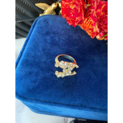 737 Pierścionek obrączka roz 7/17mm cyrkonie