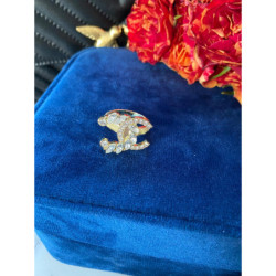 737 Pierścionek obrączka roz 9/19mm cyrkonie