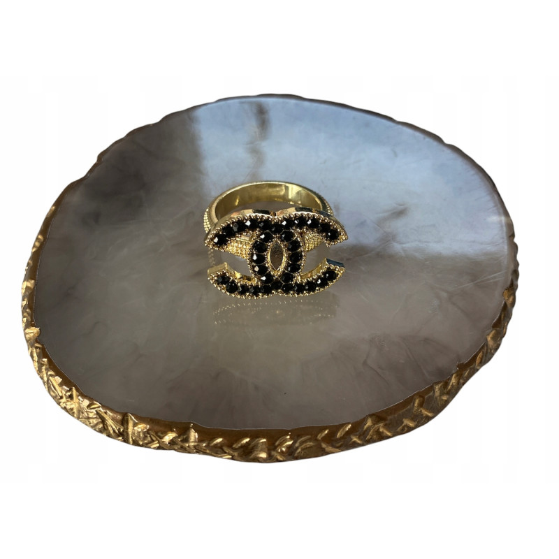 1295 Pierścionek obrączka roz 7/17mm cyrkonie