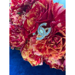 299 Pierścionek obrączka roz 7/17mm cyrkonie