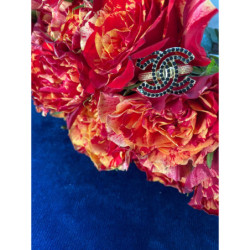 165 Pierścionek obrączka roz 9/19mm cyrkonie