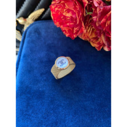 713 Pierścionek obrączka szeroka roz 9/19mm stal