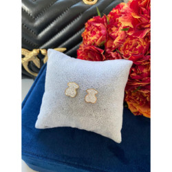 180 Złote kolczyki na prezent cyrkonie stal 316